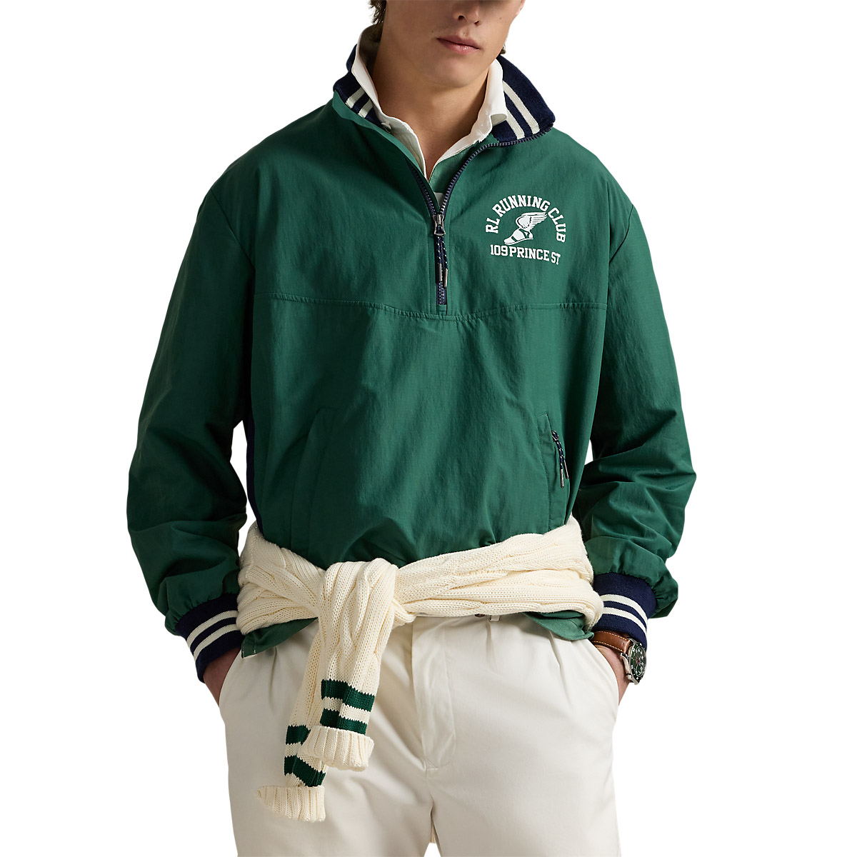 Polo Ralph Lauren Ripstop Quarter-Zip Graphic Jacket